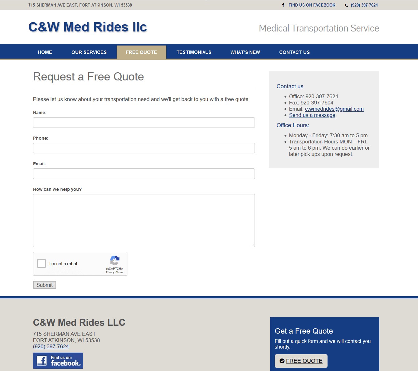 C&W Med Rides LLC