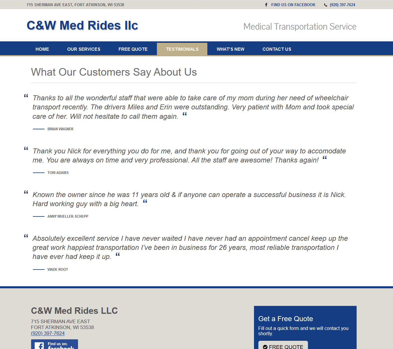 C&W Med Rides LLC