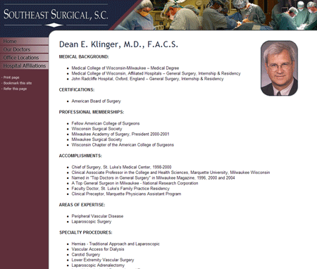 Southeast Surgical, SC.