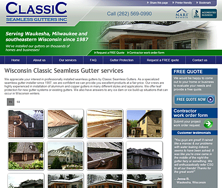 Classic Seamless Gutters